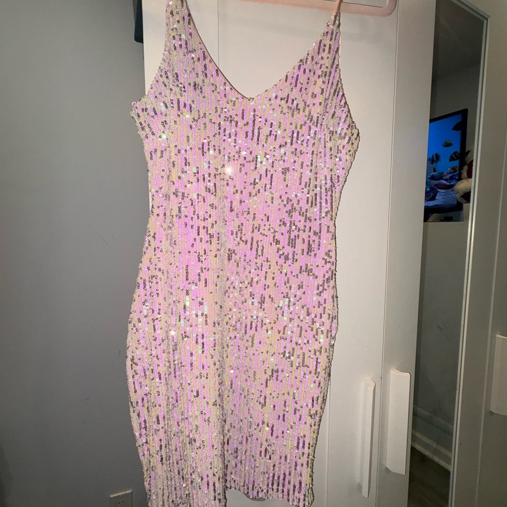 Sequin Pink Dress